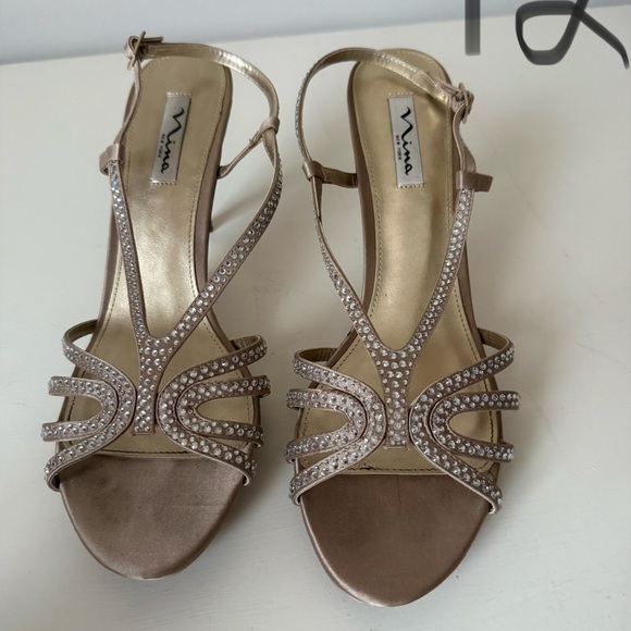 Nina Shoes - Nina Women's Elegant Brown Strappy Heels